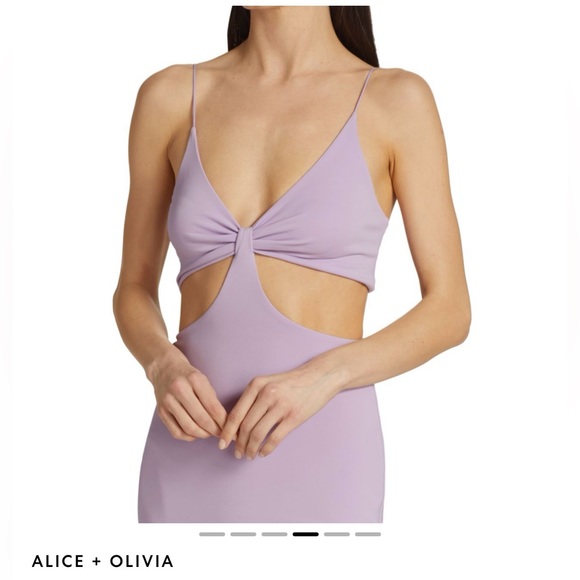 Alice + Olivia Havana Sleeveless Cut Out Minidress - Picture 2 of 11